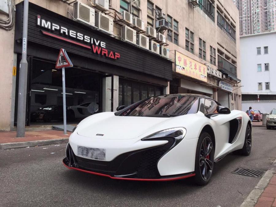  McLaren 650S Spyder Matte White by Impressive Wrap 2016 года  (фото 2 из 15)
